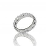 Eternity white gold k14 ring with white zirkons (M2440)